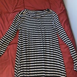 Black and White striped dress